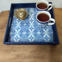 سینی چای لاجوردی