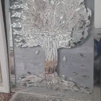 تابلو گل برجسته تابلو درخت شیشه ای