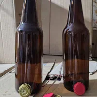 بطری  شیشه ۶۰۰ سی سی تشتک خور