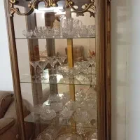 گنجه طلایی منبت کاری پشت آیینه نو مناسب جهیزیه