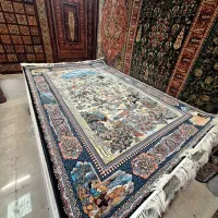 فرش شکارگاه ۶ متری ۷۰۰ شانه نخ اکرولیک نگارین