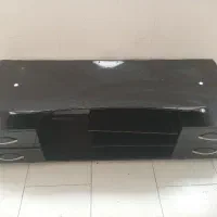 میز تلویزیون شیشه و ام دی اف شیک مفت