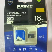 کارت حافظه رم Micro SDHC-UHS-I 16 گیگ برند PRIME