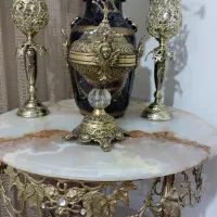 یک جفت چراغ شمعدانی و اجیل خوری