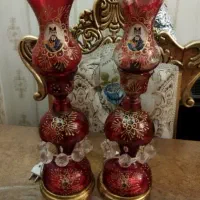 دو عدد لوستر و یک جفت لوستر شاه عباسی