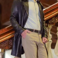 پالتو بلند بهاره پاییزه چرم مشهد مخصوص خوش پوشان