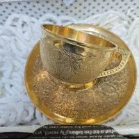 فنجان ونعلبکی برنجی