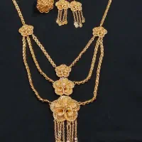 گردنبند و گوشواره رنگ ثابت