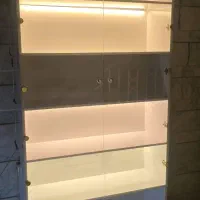 ویترین طبقاتی چوب ام دی اف