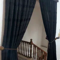 پرده شاین دار سه لایه با کتیبه سلطنتی