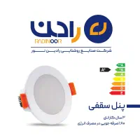 هالوژن بک لایت تمام آلومینیوم،سایز برش گردبر۶،۸وات