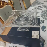 شیرینی خوری کریستال با  گلدان زیبا