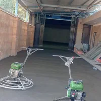 بتن ریزی کف با ماله برقی