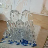 4دست استکان چای 3عددسینی همه باهم 1400