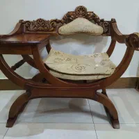 میز تلفن چوبی