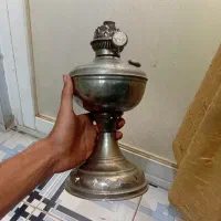 چراغ گردسوز تخم مرغی برنجی قدیمی عتیقه نفتی