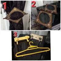 پرده جمع کن نوآکبند۸۵۰تومان/سه تا چوب لباسی۳۰۰تومن