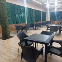 میز صندلی حصیری بافت کافه رستوران غذا خوری کبابی