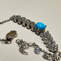 دستبند نقره فیروزه