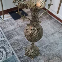 اینه شمعدان گلدان وساعت برنز اصل تضمینی