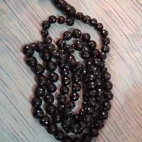 تسبیح هسته خرما نقره کوب