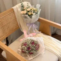 باکس گل و دسته گل های تازه بهاری