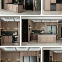 طراحی سه‌بعدی کابینت آشپزخانه و دکور (3D)