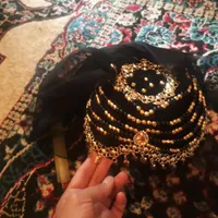کلاه سر زنانه مجلسی توردار کاملانو خرید۹۰۰فروش ۸۰۰