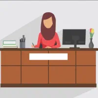 منشی مسلط به کامپیوتر