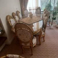 مبل 10 نفره و میز ناهارخوری 8 نفره سلطنتی