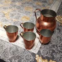 پارچ مسی با ۴عدد لیوان نو نو