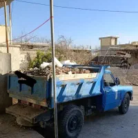 نیسان سایپا کمپرسی حمل نخاله شن ماسه،همراه بابکت