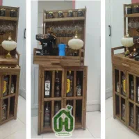 میز بار ایستاده چوبی