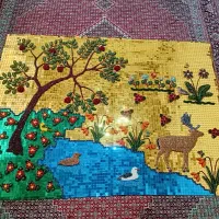 تابلو دست ساز کریستال و آیینه
