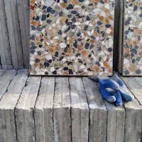 تولید موزائیک سنگ درشت ۴۰در۴۰ پرس اتومات