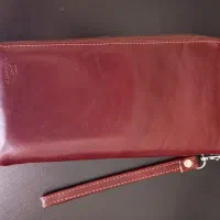 کیف دسته چک و مدارک چرم طبیعی