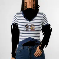کراپ یقه هفت چاپ لبوبو