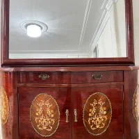 آینه کنسول معرق برنز