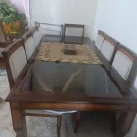میز ناهار خوری ۸نفره تمام چوب راش اصلی