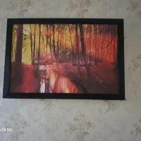 تابلو با قاب شیشه ای