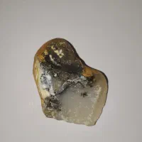 سنگ قیمتی عقیق شجر سفید سایز متوسط سنگ برش نخورده