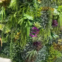 دیوار سبز مصنوعی(گرینوال) برگ لمسی و مشابه طبیعی