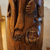 مجسمه منبت کاری اثر استاد آقائی