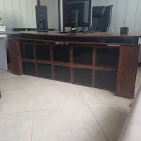 میز مدیریتی به همراه میز کنفرانس شیشه ای