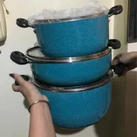 ست قابلمه گرانیتی سه تایی