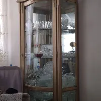 مبلمان استیل ۷ نفره به همراه ۲ میزبان و ویترین|مبلمان خانگی و میز عسلی|تهران, آبشار|دیوار