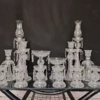ظروف باکارات ۱۴ پارچه بلورکریستالی با آویز وارداتی