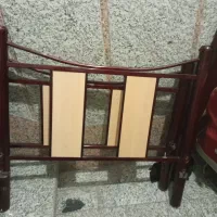 تخت یه نفره فلزی بدون کفی