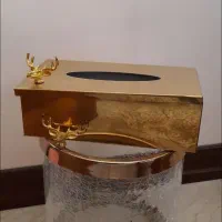 ست سطل زباله و جا دستمال کاغذی لوکس