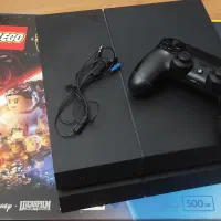 ps4 fat jet black 500 gb در حد آکبند واقعی